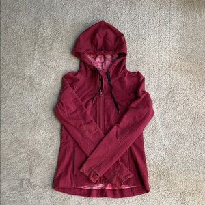 Lululemon Women's Red zipper Hooded Jacket